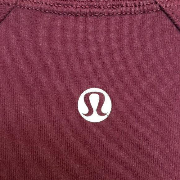 Lululemon Define Jacket Womens XS/S  Burgundy Full-Zip High Collar Thumbholes Ac - Picture 6 of 7